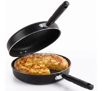 briebe Sartén Tortilla Patatas Doble, Inducción 28cm Antiadherente sin PFOA | ILAG GRANITEC, Fácil Volteo Sin Salpicaduras, Aluminio Fundido, Vitrocerámica, Gas, Eléctrica