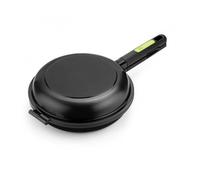 Sartén dupla para tortillas bra prior a121467/ ø20cm/ aluminio fundido/ apta para inducción