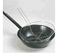 Sarten Esmaltada Con Mango Ø 28 cm. Con Cestillo Freir