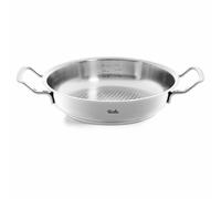 Fissler Original-Profi Collection, Sartén de servir redonda de 2 L y 24 cm de diámetro, acero inoxidable, superficie de cocción Novogrill, escala de medición integrada, inducción
