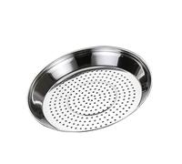 Sartén for saltear, placa de cocción al vapor, bandeja especial for freír, wok acero inoxidable for el hogar, rejilla redonda gruesa(34cm)