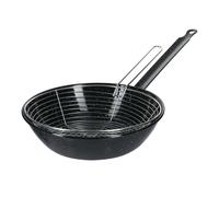 Sartén Freír La Ideal Esmaltado de Hierro Con Cesta Ø 28CM - Garcima