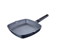 Sartén grill ø28x5,5cm en aluminio fundido apta para inducción indigo masterpro 8 cm