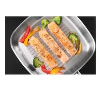 Sartén Grill con rayays Bra Profesional A121629 de 24 cm.