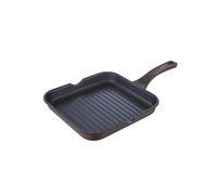 3 Claveles Sartén grill de 28x28x4,5 cm de diámetro de Aluminio Forjado con Inducción Total - Antiadherente y Mango de Baquelita - Válida para Todo Tipo de Fuegos