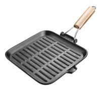 Sartén grillera de fundición Lamart 23 cm compatible con inducción asa plegable