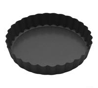 Sartén inferior extraíble para pizza hecha de acero al carbono con perforado para una mejor circulación del aire y distribución constante del calor en hornear y cocinar (B-12.7 cm)