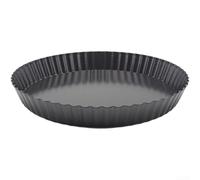 Sartén inferior extraíble para pizza hecha de acero al carbono con perforado para una mejor circulación del aire y distribución constante del calor en hornear y cocinar (B-9 pulgadas)