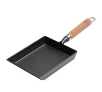 Sartén japonesa para tortilla de hierro fundido, antiadherente, rectangular, mini sartén para huevos, tortilla espesa, sartén tamagoyaki, olla de desayuno, mini cocinero