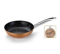 Monix Cooper Sartén 24 cm, Aluminio Forjado, con Antiadherente con partículas de Titanio, aptas para Todo Tipo de cocinas, Incluso inducción, Color Cobre