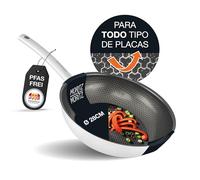 Sartén Moritz & Moritz Estructura de Panal 28cm - Antiadherente con Recubrimiento Cerámico de Última Generación, Borde Redondo, Apta para Todo Tipo de Cocinas - Sartén Duradera de Acero Inoxidable 304