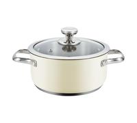 Cacerola Con Tapa Haeger PA-24H.008A Beige Ø 24 cm
