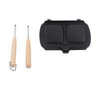 Sartén Panini de doble cara antiadherente |Asas desmontables que ahorran espacio y son fáciles de limpiar |Máquina para hacer panini compacta para el hogar/dormitorio/oficina
