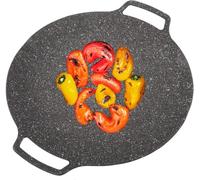 Sartén para Barbacoa, Plancha Redonda para Barbacoa Coreana, Placa Caliente para Barbacoa, Sartén con Revestimiento Antiadherente(Genérico 36cm)