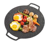 Sartén para Barbacoa, Plancha Redonda para Barbacoa Coreana, Placa Caliente para Barbacoa, Sartén con Revestimiento Antiadherente(Genérico 33cm)
