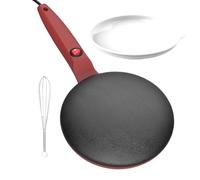 Sartén para crepes con control automático de temperatura | Máquina de tortitas portátil, máquina eficiente para crepes, precalentamiento rápido, calentamiento rápido y uniforme