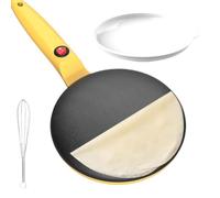 Sartén para crepes, Crepera eléctrica Crepe Antiadherente con Control | Estufa antiadherente Eléctrico para cocina Cocina casera Hacer desayuno Aperitivos Postre Hornear