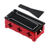 Sartén Para Derretir Queso Horno Rotatorio Para Hornear Chocolate Con | Fundidor de Queso para Camping Para Hogar Cocina Barbacoa Restaurante Apartamento Fiesta Reunión Senderismo Rojo
