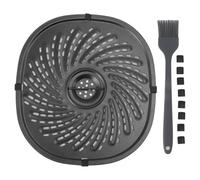 Sartén para freidora de aire, bandeja de repuesto para freidora de aire antiadherente de grado alimenticio, accesorios de piezas de estante, placa para verduras