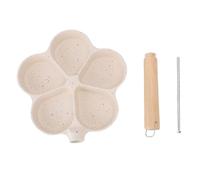 Sartén para huevos Lmrysalque, sartén antiadherente con forma de flor, sartén para tortilla fácil de limpiar, sartén para desayuno para hamburguesas y panqueques