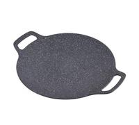 Sartén para Parrilla Coreana, Antiadherente, Cocción Rápida para Barbacoa en Interiores y Exteriores, Plancha Redonda de Aluminio Fundido a Presión para Cocina de Inducción de Gas, Color