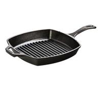 Sartén para parrilla L8SGP3 cuadrada, con mango y asa, Pan negro