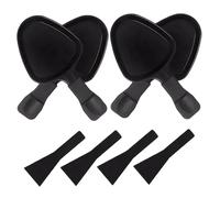 Sartén para raclette de 4 piezas, sartén para queso raclette de metal con espátula de nailon, parrilla triangular de repuesto para queso, postre, guarnición.