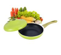 Sartén para salsa, sartén vegetal antiadherente, salsa de fruta, olla de sopa con tapa, compatible con inducción, perfecta para cocinar leche, soup, espaguetis, freír, cocinar a fuego lento y uso