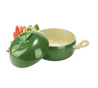 Sartén para salsa y olla con forma de fruta, sartén escalfadora con tapa, para cocina de inducción, cocina, cocina, cocina, cocina, cocinar, freír, espaguetis, sopa