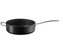 Le Creuset Sauté de aluminio antiadherente, diámetro 26 cm, para todas las fuentes de calor, incluso la inducción, Antracita/Plateado, 51110260010202