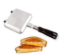 Sartén Para Sandwich ICO, Tostadora Camping Anti-adherente, Sandwichera Portatil a la Parrilla o en Estufa de Gas
