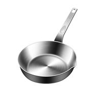 Sartén pequeña genérica - Sartén de acero inoxidable 316 | Mini tortilla de 415 g, batería de cocina antiadherente de plata multicapa para mesa de cocción de inducción