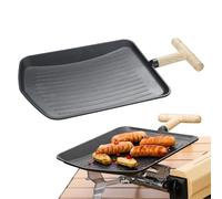 Sartén Plancha - Agarre Resistente Al Calor y Revestimiento Antiadherente,Plancha Parrilla Exterior Barbacoa - para Reuniones en Jardín o Playa y Asado de Carne y Verduras para Principiantes y Experto