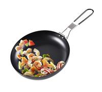 Sartén plegable portátil, sartén plegable al aire libre - Sartén de picnic portátil antiadherente,Utensilio de cocina de camping portátil, sartén redonda con mango plegable para estufas, economía