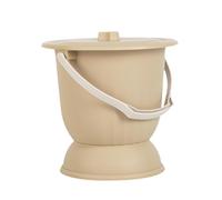 Sartén portátil de 4,5 L con tapa y asa para mujeres, niños, adultos, hogar, color amarillo, 24,7 x 24,5 cm