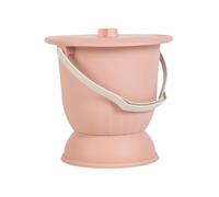 Sartén portátil de 4,5 L con tapa y asa para mujeres, niños, adultos, hogar, rosa, 9.7 x 9.65 pulgadas