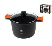 SARTÉN REDONDA NEGRA, NARANJA 4,1 L 20X23X14 CM