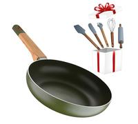 Sartén San Ignacio Ø26x6cm en Aluminio Prensado + REGALO Set de 5 Utensilios de silicona y madera de Acacia