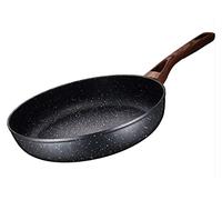 Sartén Wok de 26 cm, antiadherente, para carne, para uso doméstico, Maifan antiadherente, color piedra, para cocina de inducción