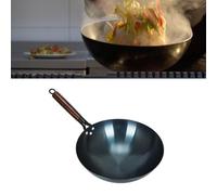 Sartén Wok Excelente Sartén Antiadherente de Hierro Refinado para Cocinar en Casa y en Restaurante (34cm)