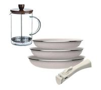 Sartenes ø18ø20ø24cm inducción click&cook y cafetera de émbolo 24 cm