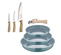 Sartenes ø18ø20ø24cm inducción click&cook y cuchillos de cocina