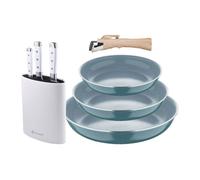 Sartenes ø18ø20ø24cm inducción click&cook y cuchillos de cocina 24 cm