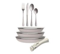 Sartenes ø18ø20ø24cm inducción click&cook y set de 16 cubiertos 24 cm