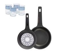 Sartenes ø20ø24cm inducción copper y 4 vasos de 0,5l