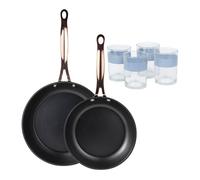 Sartenes ø20ø24cm inducción copper y 4 vasos de 0,5l 24 cm