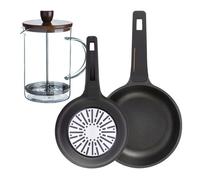 Sartenes ø20ø24cm inducción copper y cafetera de émbolo 24 cm