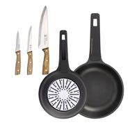 Sartenes ø20ø24cm inducción copper y cuchillos de cocina