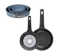 Sartenes ø20ø24cm inducción copper y juego de moldes horno