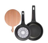 Sartenes ø20ø24cm inducción copper y tabla de corte
